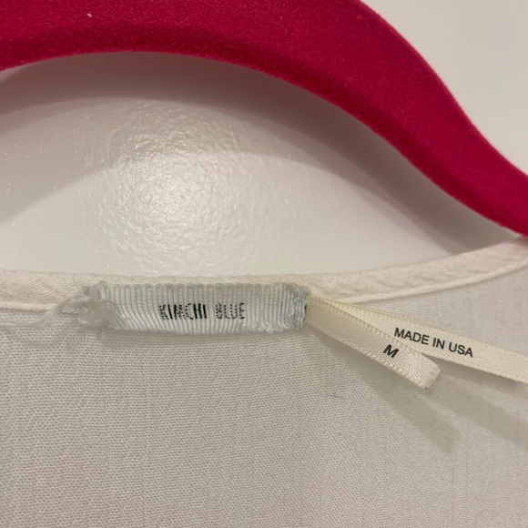 URBAN OUTFITTERS Deep V Flowy Side Tie Long Sleeve - Picture 5 of 5